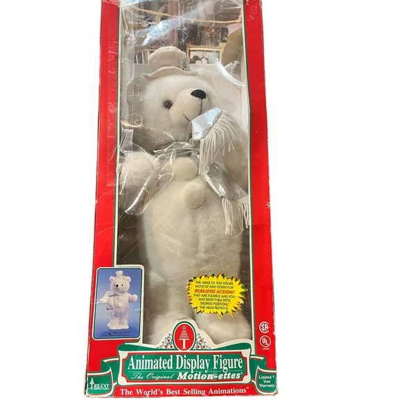 Christmas Vintage Telco Animated Display Bear Motion Ettes - Picture 8 of 13
